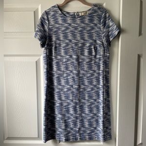 Loft Blue and White Dress